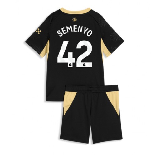 Dječji Nogometni Dres Manchester City Antoine Semenyo #42 Gostujuci 2026-27 Kratak Rukav (+ Kratke hlače)